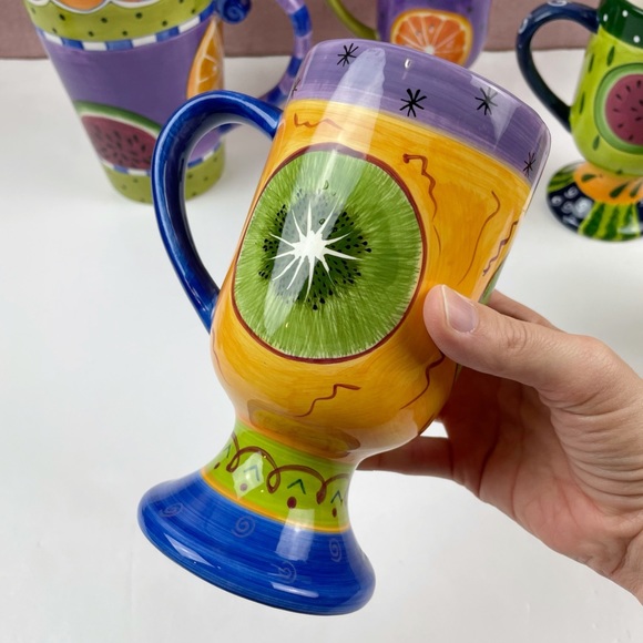Milson & Louis Colorful Fruit Pitcher and Mugs - Picture 7 of 12